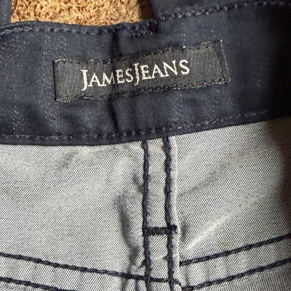 James Jeans Dry Aged Denim “Twiggy” in Black Cat Wash - Picture 6 of 10